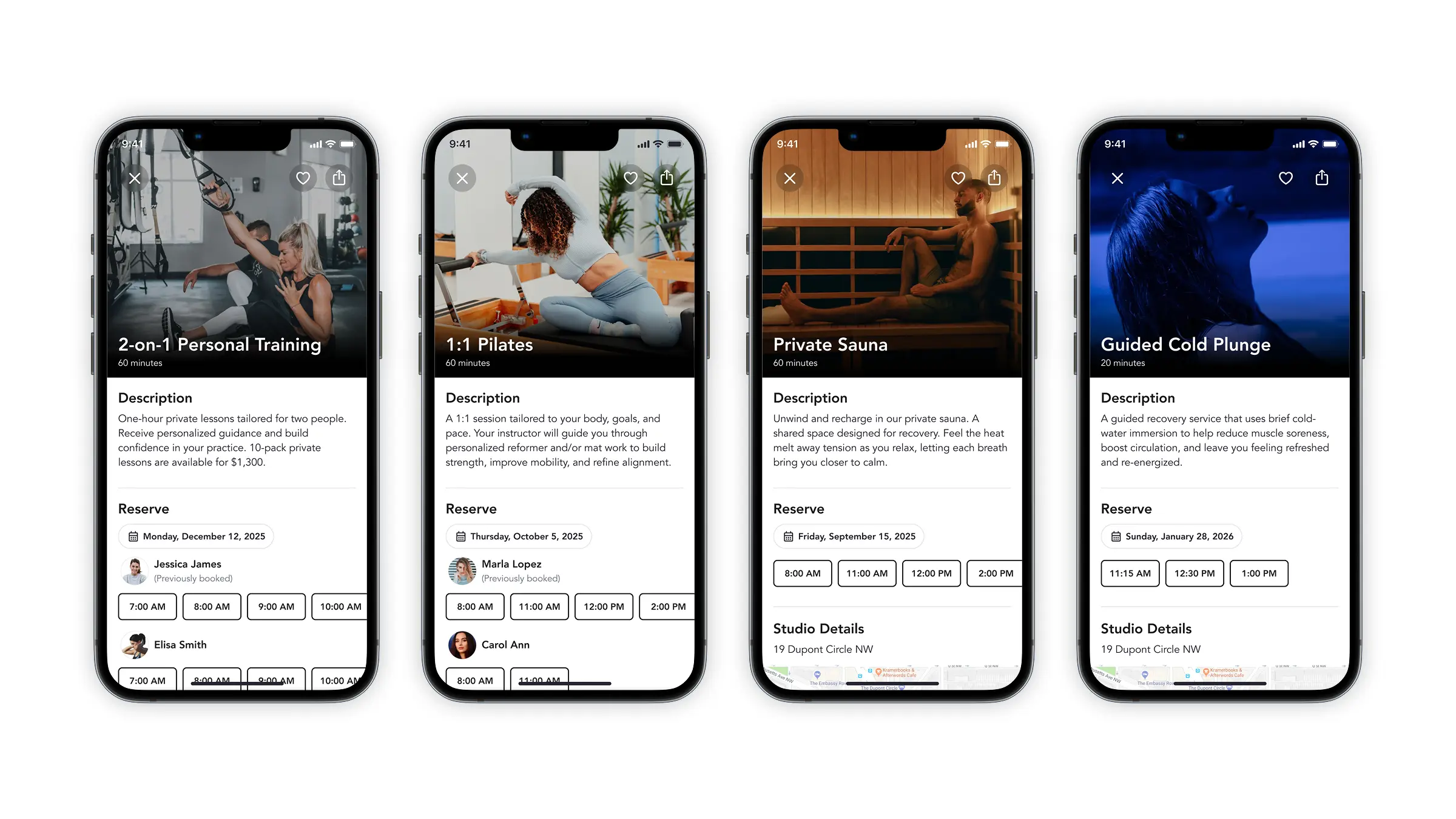 Mariana Tek Appointments consumer app